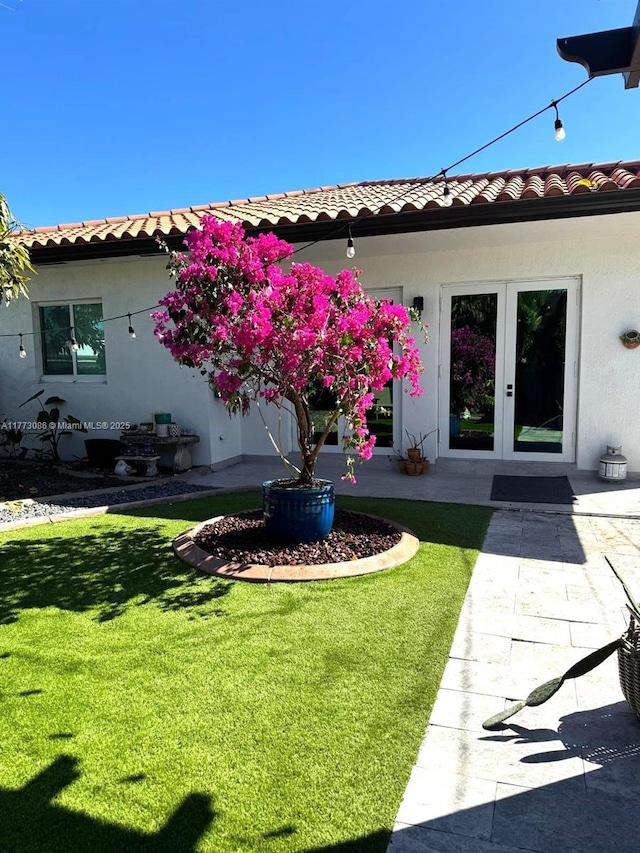 11845 SW 3rd St, Miami, FL 33184 - view of yard featuring french doors