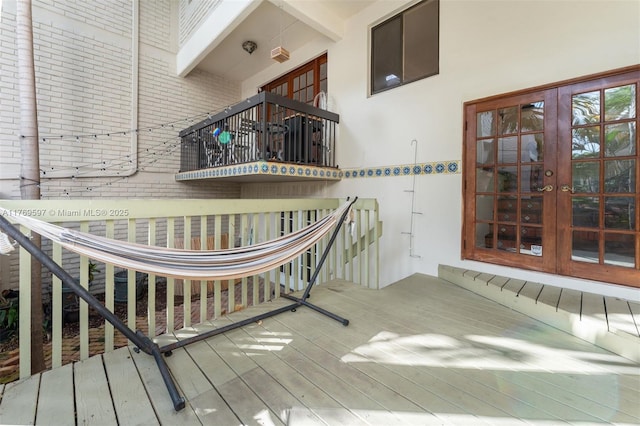1401 NE 9th St Unit 26, Fort Lauderdale, FL 33304 - deck featuring french doors