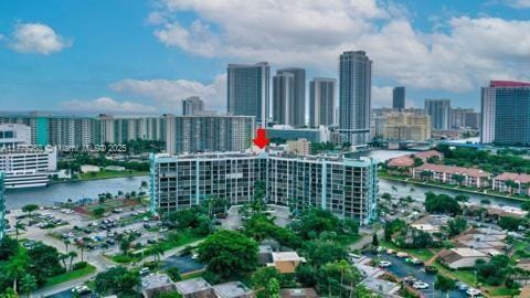 city view featuring a water view