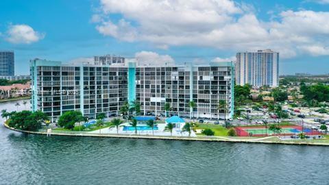 property view of water with a city view