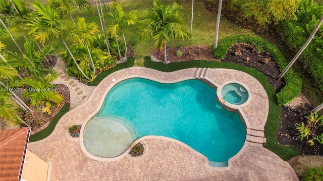 view of pool