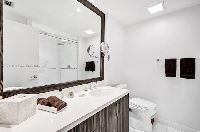 20281 E Country Club Dr Unit 1002, Aventura, FL 33180 - bathroom featuring vanity and a shower stall