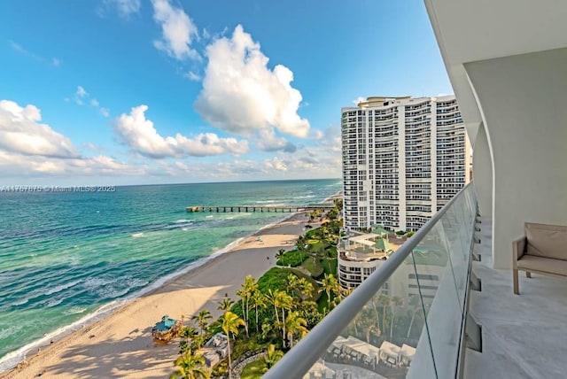 16901 Collins Ave Unit 1404, Sunny Isles Beach, FL 33160 - water view featuring local beach