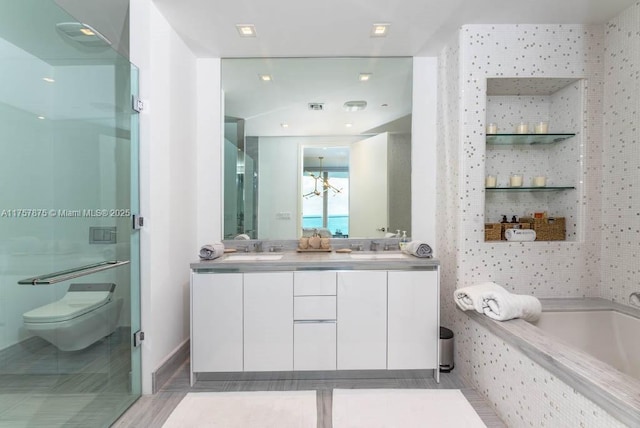 16901 Collins Ave Unit 1404, Sunny Isles Beach, FL 33160 - full bath with double vanity and a bath