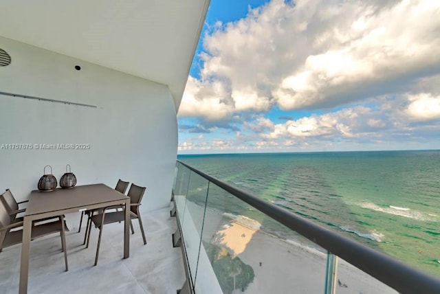 16901 Collins Ave Unit 1404, Sunny Isles Beach, FL 33160 - balcony with view of water and beach