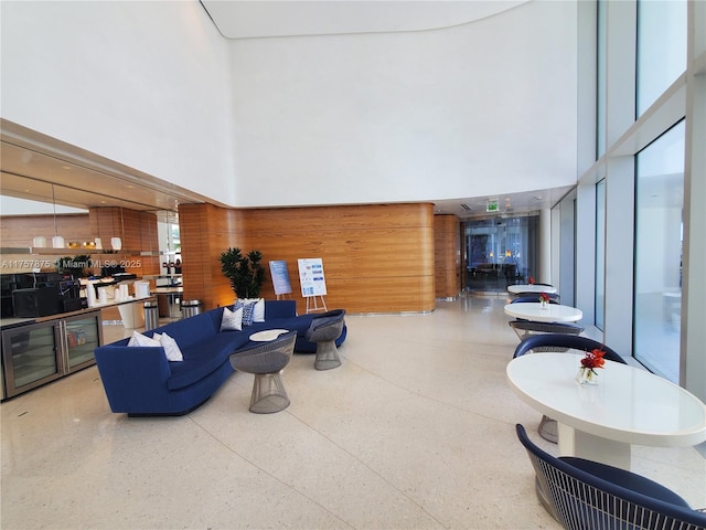 16901 Collins Ave Unit 1404, Sunny Isles Beach, FL 33160 - common area featuring a towering ceiling and wooden walls