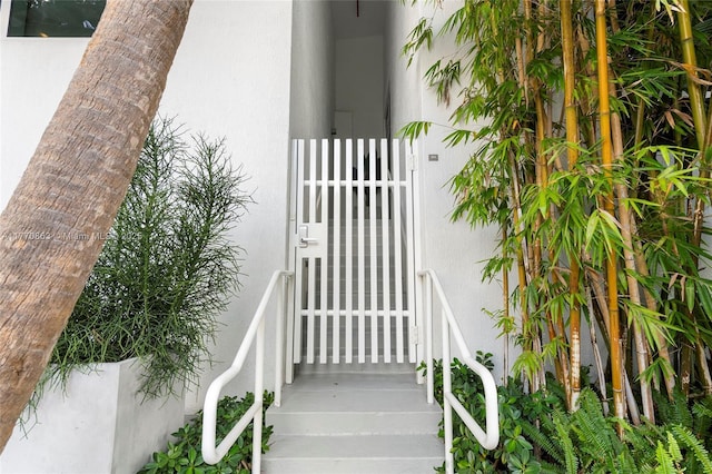 view of stairway