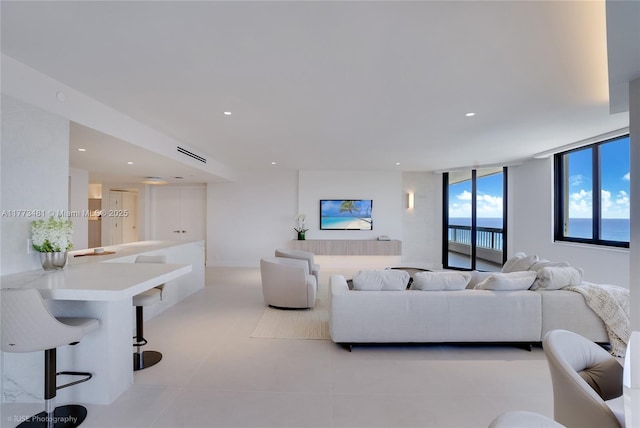 3201 S Ocean Blvd Unit 704, Highland Beach, FL 33487 - living room with recessed lighting