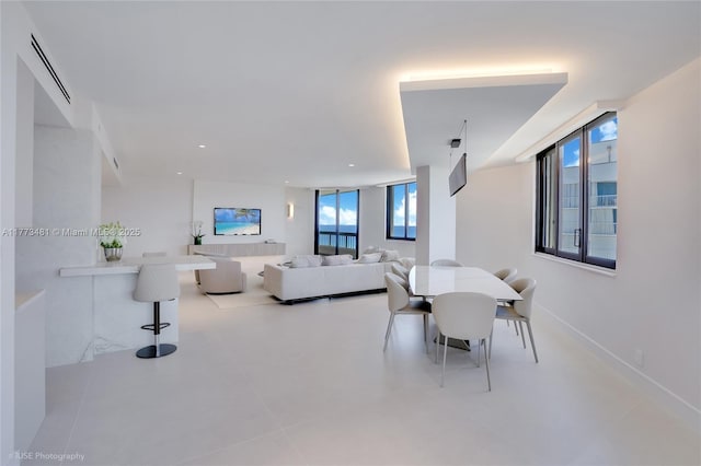 3201 S Ocean Blvd Unit 704, Highland Beach, FL 33487 - dining room featuring recessed lighting