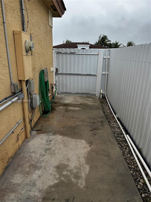 view of patio / terrace with fence
