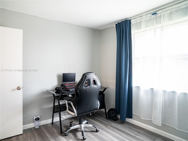 6545 W 27th Ct Unit 24-47, Hialeah, FL 33016 - home office with wood finished floors and baseboards