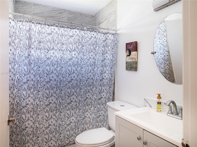 6545 W 27th Ct Unit 24-47, Hialeah, FL 33016 - full bath featuring vanity, a shower with curtain, and an AC wall unit