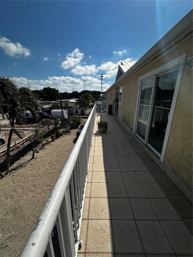 view of balcony