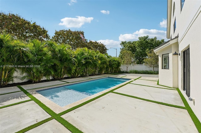 20160 NW 9th Dr, Pembroke Pines, FL 33029 - view of swimming pool with a patio and a fenced backyard