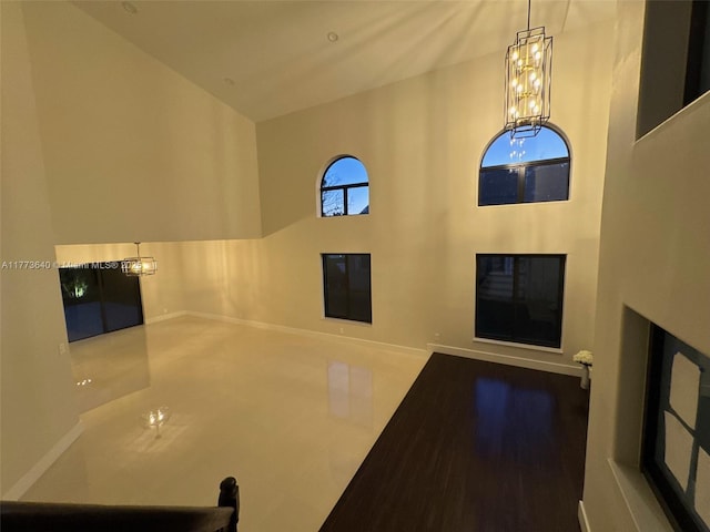 20160 NW 9th Dr, Pembroke Pines, FL 33029 - interior space with a chandelier and a high ceiling