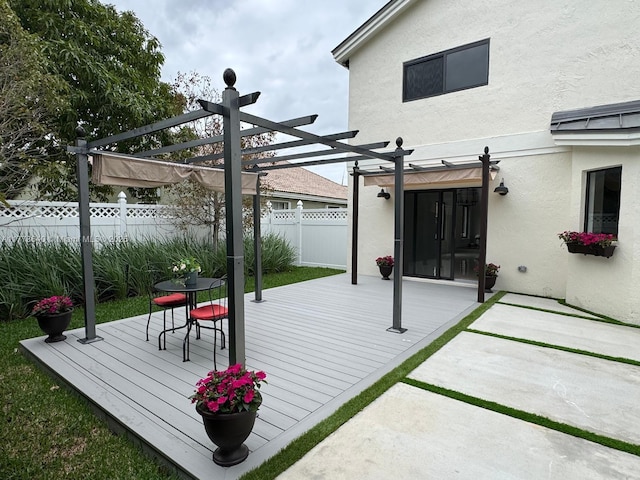 20160 NW 9th Dr, Pembroke Pines, FL 33029 - wooden deck featuring a pergola