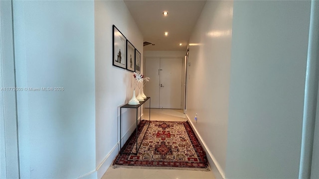 3131 NE 188th St Unit 2-1002, Aventura, FL 33180 - corridor featuring recessed lighting and baseboards
