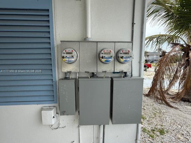 details with electric meter and electric panel