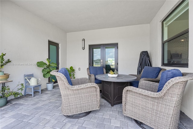 view of patio / terrace with french doors