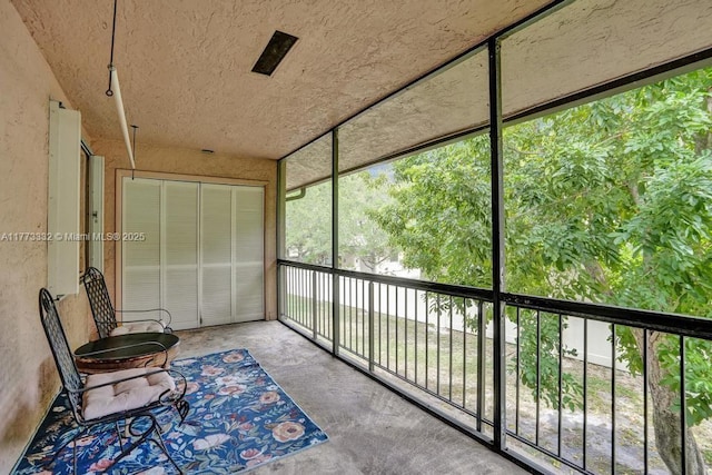 view of sunroom / solarium