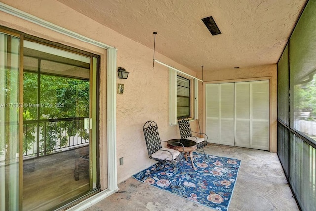 view of sunroom