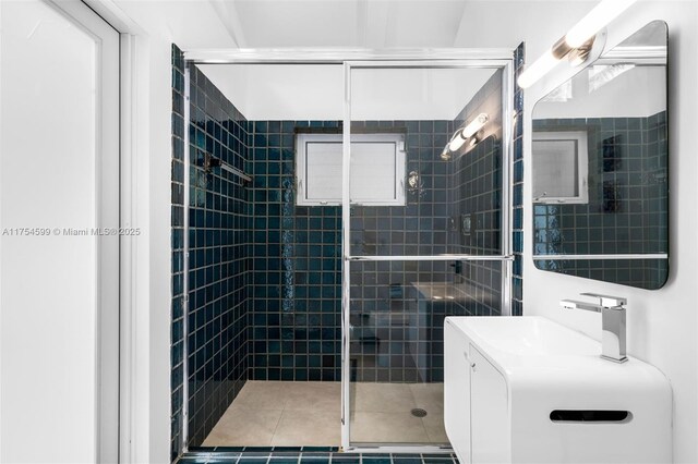 9000 Arvida Dr, Coral Gables, FL 33156 - bathroom with a shower stall and vanity