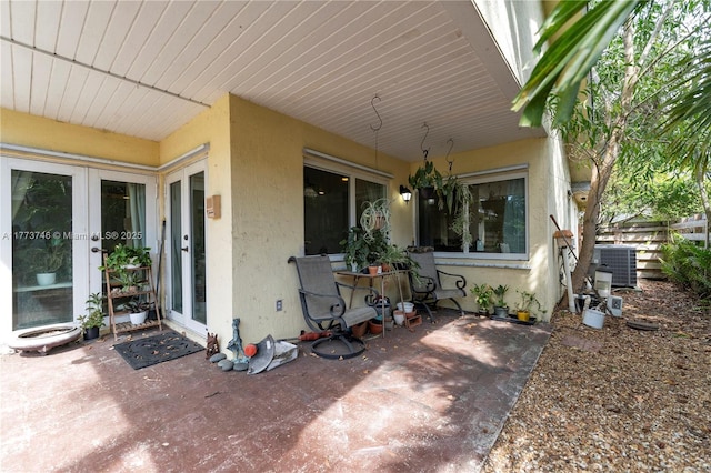 13878 SW 151st Ln, Miami, FL 33186 - view of patio / terrace with french doors