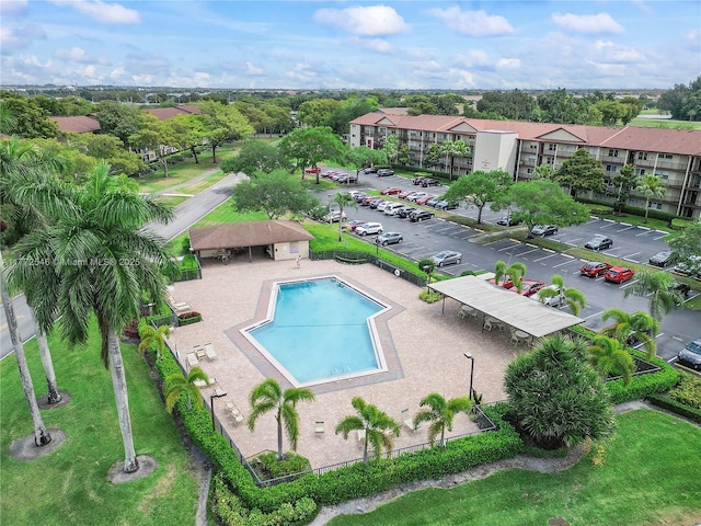 12750 SW 4th Ct Unit 407J, Pembroke Pines, FL 33027 - aerial view of a pool area