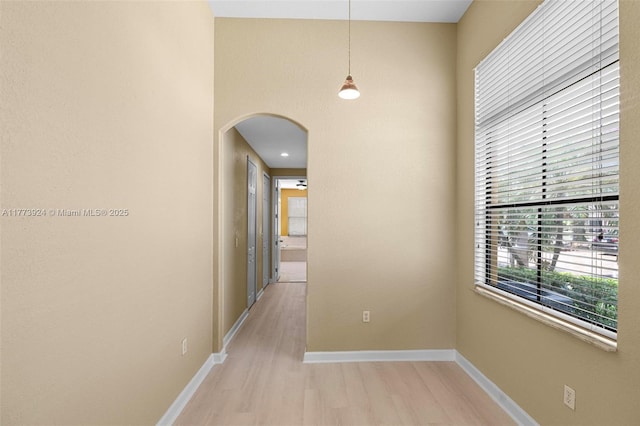 2031 SW 185th Ave, Miramar, FL 33029 - corridor featuring arched walkways and light wood-style flooring