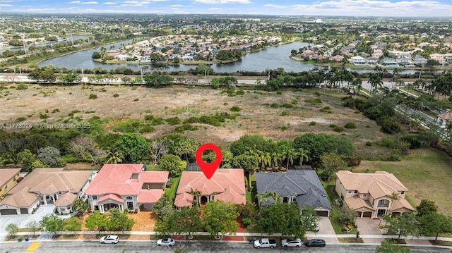 2031 SW 185th Ave, Miramar, FL 33029 - aerial perspective of suburban area featuring a nearby body of water