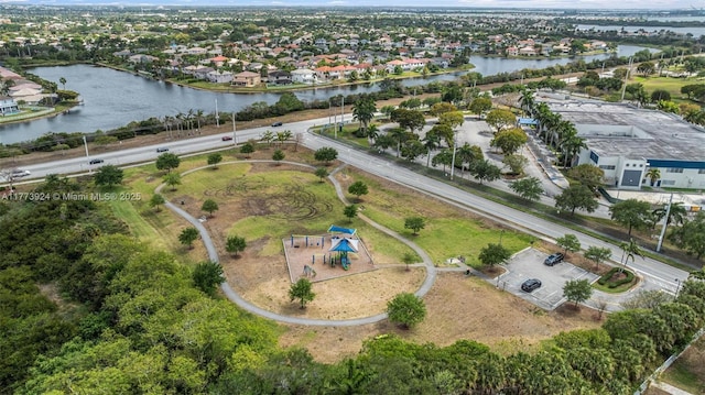 2031 SW 185th Ave, Miramar, FL 33029 - aerial perspective of suburban area with a large body of water