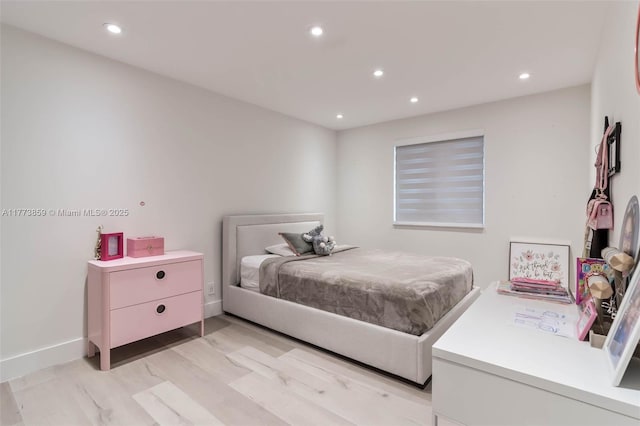 2426 Deer Creek Rd, Weston, FL 33327 - bedroom featuring recessed lighting, baseboards, and light wood finished floors