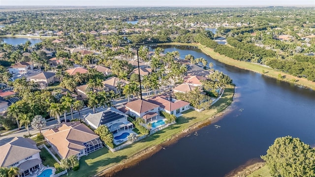 2426 Deer Creek Rd, Weston, FL 33327 - bird's eye view featuring a water view and a residential view