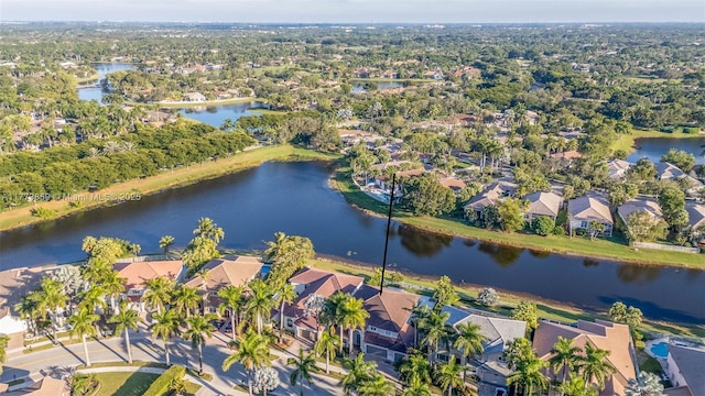 2426 Deer Creek Rd, Weston, FL 33327 - aerial view featuring a residential view and a water view