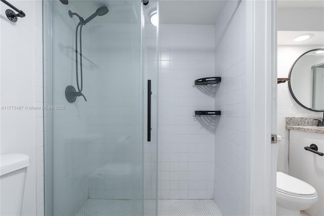 6890 N Kendall Dr Unit B202, Pinecrest, FL 33156 - bathroom featuring a shower stall and vanity