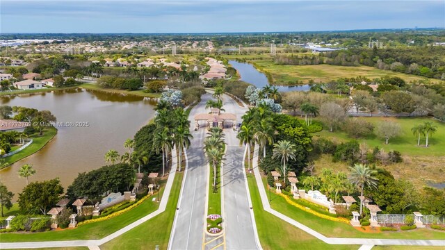6231 SW 195th Ave, Pembroke Pines, FL 33332 - aerial view of residential area with a large body of water and a tree filled landscape