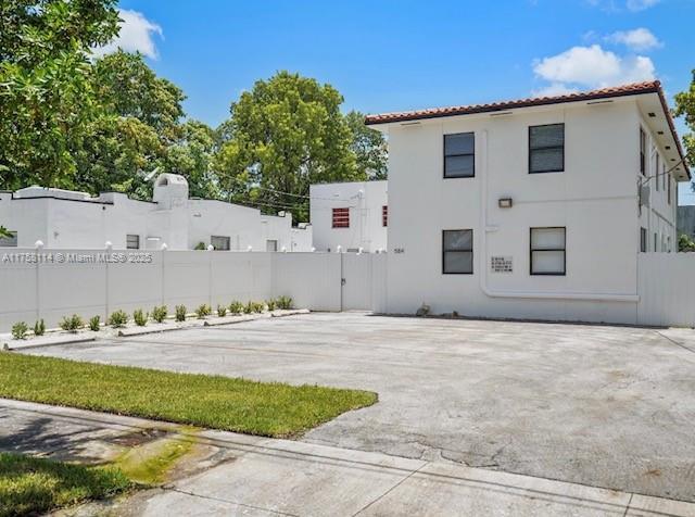 exterior space with fence