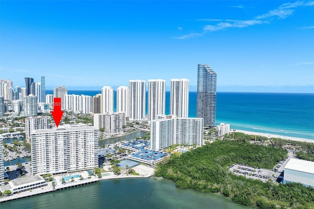 300 Bayview Dr Unit 308, Sunny Isles Beach, FL 33160 - view of city skyline with a large body of water