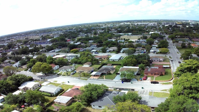 aerial view with a residential view
