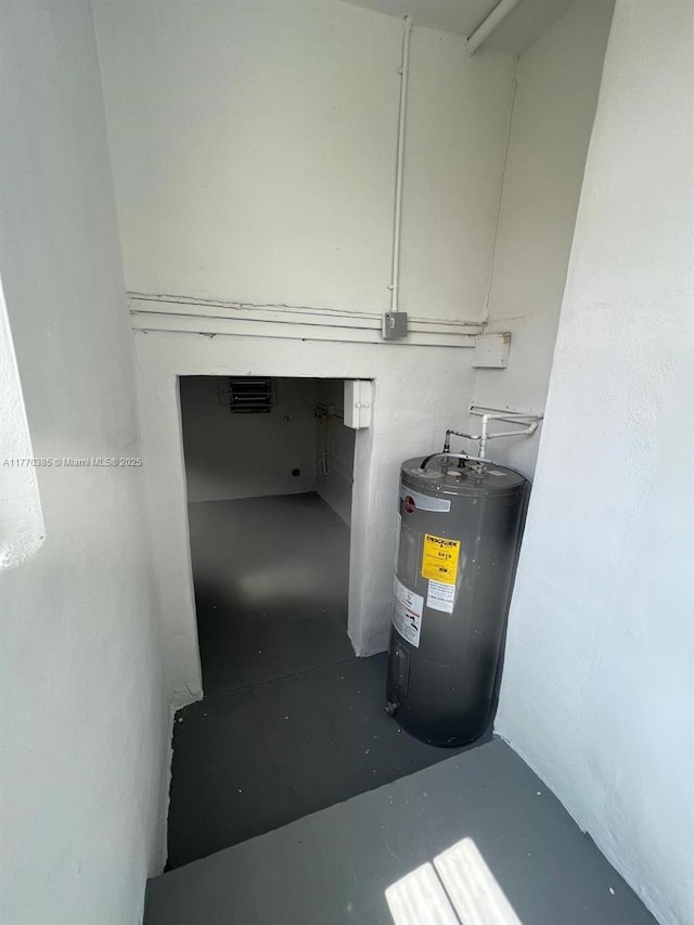 utilities featuring electric water heater