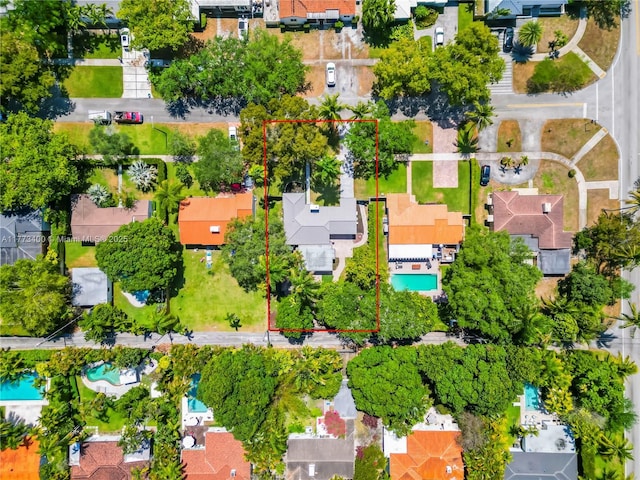 drone / aerial view featuring a residential view