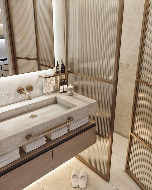 bathroom featuring tile patterned floors