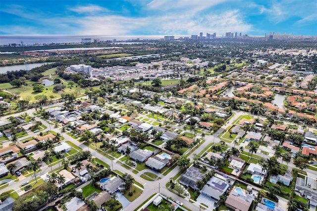 1446 Scott St, Hollywood, FL 33020 - bird's eye view with a city view and a water view