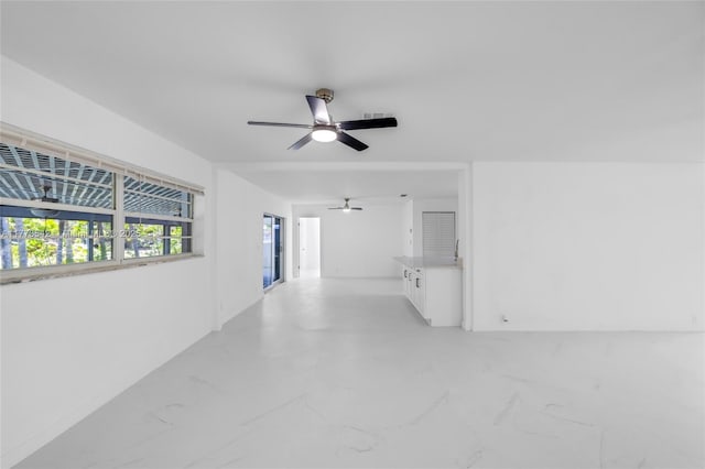 11390 NW 37th St, Coral Springs, FL 33065 - interior space with marble finish floor and ceiling fan
