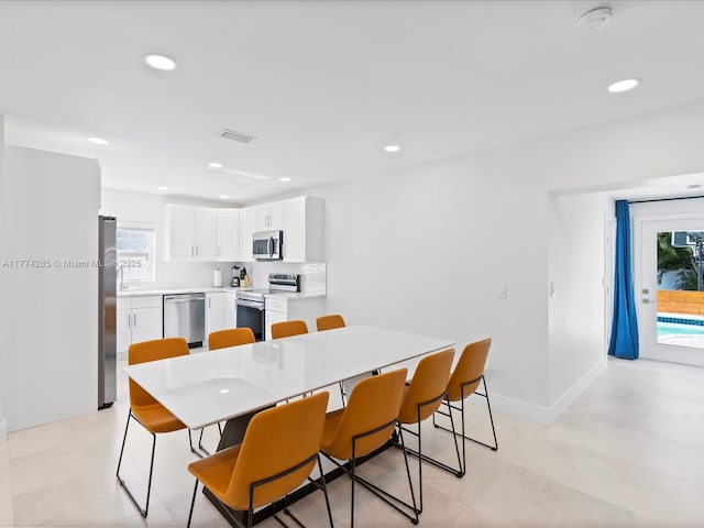 4991 SW 29th Way, Dania Beach, FL 33312 - dining space with recessed lighting