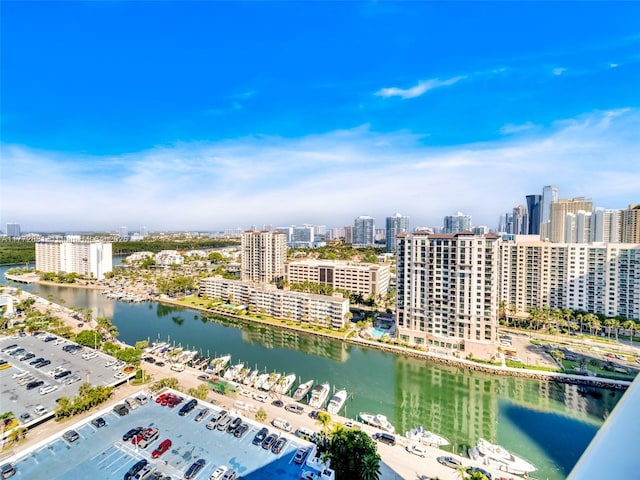 100 Bayview Dr Unit Ph01, Sunny Isles Beach, FL 33160 - aerial view with a water view and a city view