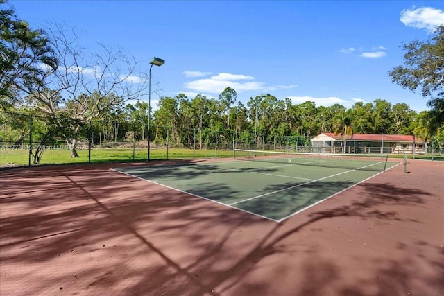 3761 Dellwood Blvd, Loxahatchee, FL 33470 - view of tennis court