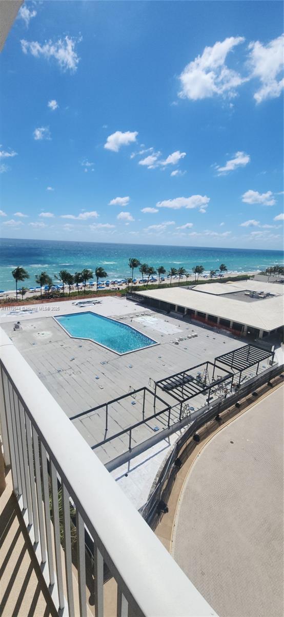 1950 S Ocean Dr Unit 6G, Hallandale Beach, FL 33009 - view of pool with a water view