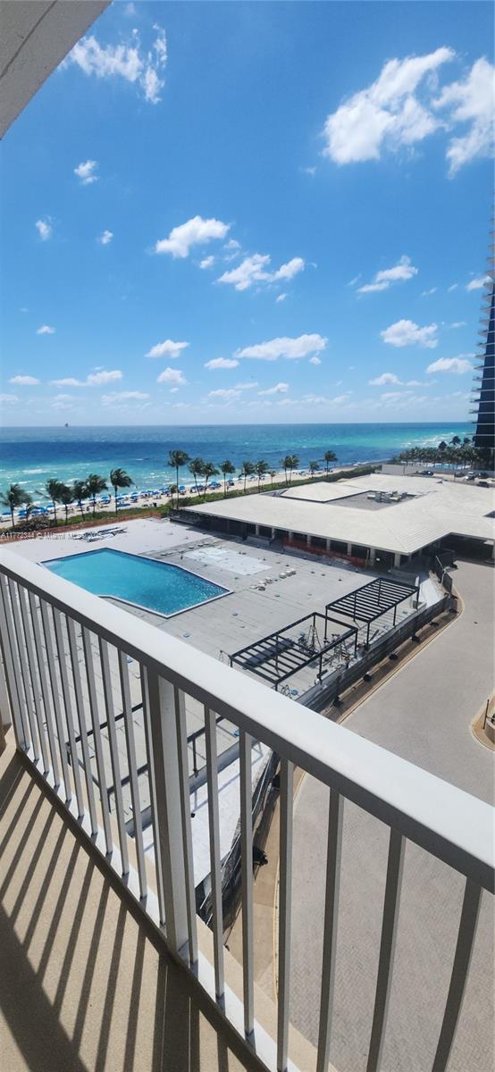 1950 S Ocean Dr Unit 6G, Hallandale Beach, FL 33009 - view of swimming pool featuring a water view