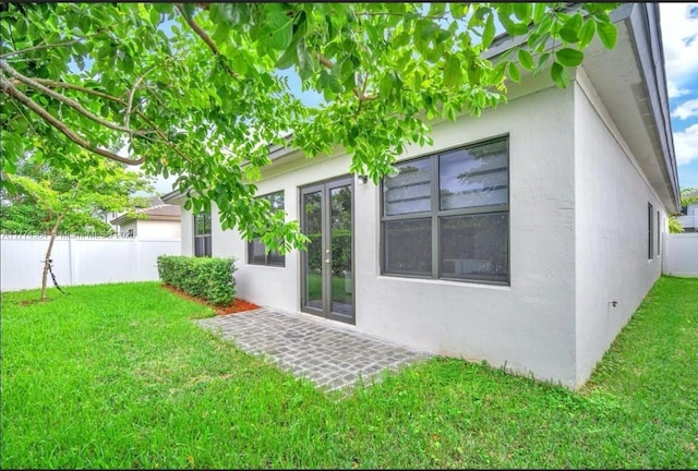 17451 SW 41st St, Miramar, FL 33029 - back of property featuring stucco siding and french doors